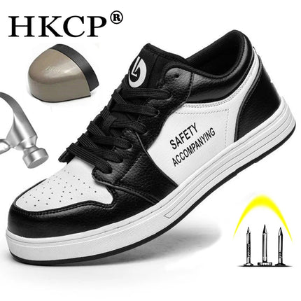 Unisex High-quality Work Shoes Men Non-slip Safety Shoes Anti-smash Anti-puncture Indestructible Shoes Women's Work Sneakers 46-KarWorkwear