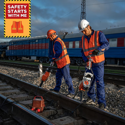 Reflective Safety Vest For Women Men High Visibility Security With Pockets Zipper Front Meets ANSI/ISEA Standards