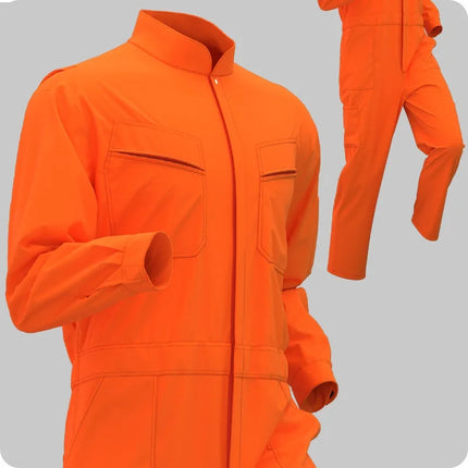 Autumn Worker One-piece Jumpsuit Overall Long Sleeve Factory Workshop Mechanical Auto Repairmen Painter Working Uniform Coverall
