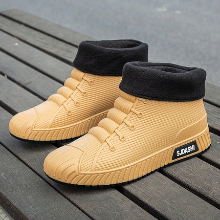 Men Women Short Tube Rain Boots Kitchen Anti-slip Rain Shoes Summer Ankle Outdoor Winter Car Washing Fishing Waterproof Shoes
