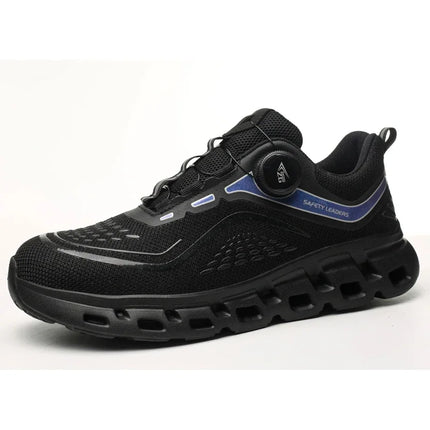 Fashion Rotating Button Men Work Safety Shoes Puncture-Proof Steel Toe Cap Sneakers Indestructible Protective Male Boots-KarWorkwear