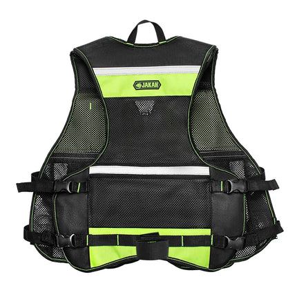 Workwear Allround Work Tool Vest Safety Vest with Multi-pockets and Zipper Heavy Duty Tool Vest for Electricians