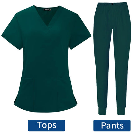 Lab Workwear Surgical Uniforms Jogging Suits Nurse Work Clothes Pet Clinic Uniforms Veterinary Work Sets High Quality Wholesale-KarWorkwear