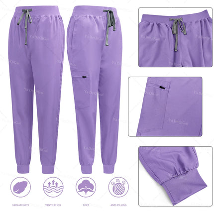 Slim Fit Medical Scrubs Uniform Women Scrub Sets Nursing Accessories Hospital Surgery Gowns Dental Clinic Beauty Salon Workwear-KarWorkwear