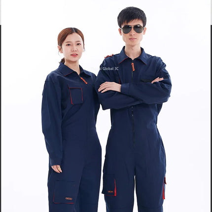 2023 Work Overall Uniform Men Women Working Coveralls Welding Suit Car Repair Workshop Mechanic Plus Size Clothes-KarWorkwear