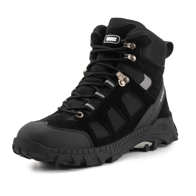 SUADEX S1 Safety Boots Men Work Shoes Anti-Smashing Steel Toe Work Safety Shoes Male Female Boots Anti-slippery EUR Size 37-48-KarWorkwear