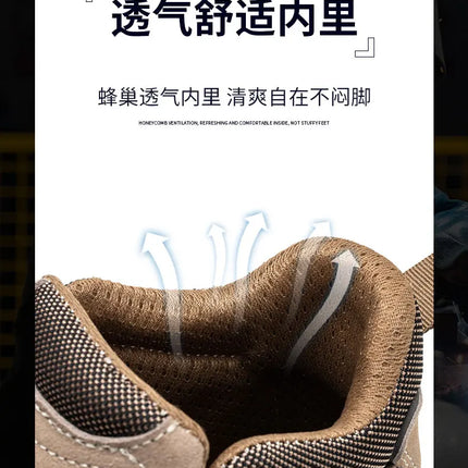 Scald-proof Electric Welding Shoes Plastic Toe Work Shoes Insulated Electrician Shoes Indestructible Industrial Male Wear Boots-KarWorkwear
