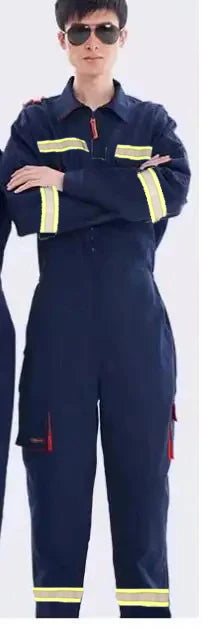 Work Overalls Men's Working Coverall Welding Suit Car Repairman Uniforms Workshop Mechanical Jumpsuit Hi Vis Safe Work Clothing-KarWorkwear