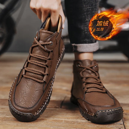 Loafers Ankle Boots Male Sneakers Sports and Leisure Casual Sneaker Leather Shoes Men's Casual Shoes Work Boots for Men Fashion-KarWorkwear