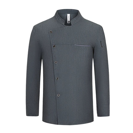 Men chef jacket with apron Long Sleeve Chef uniform Restaurant Cook Coat Chef T-shirt Work Uniform Hotel Clothes Logo women-KarWorkwear