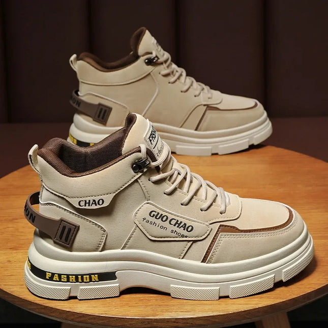 Mens Boots High Top Shoes Casual Winter Platform Designer Luxury Ankle Sport Chelsea Tactical Cowboy Work Safety Sneakers 안전화-KarWorkwear