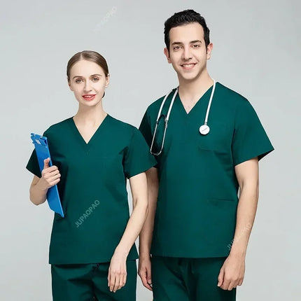 High Quality Scrubs Medical Uniforms Women Nurse Uniform Thin Breathable Medical Scrub Tops Elastic Scrubs Pants Doctor Workwear-KarWorkwear