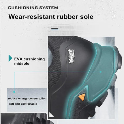 HUMTTO Waterproor Boots for Men Winter Platform Work Rubber Ankle Boots Outdoor Men's Sneakers Luxury Designer Work Safety Shoes-KarWorkwear