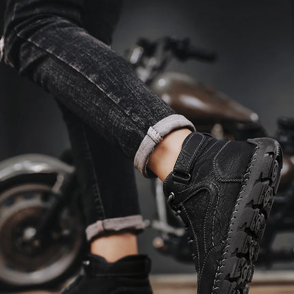 Loafers Ankle Boots Male Sneakers Sports and Leisure Casual Sneaker Leather Shoes Men's Casual Shoes Work Boots for Men Fashion-KarWorkwear
