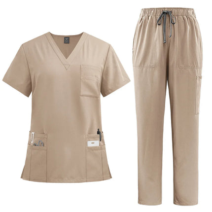 2024 New Hospital Medical Scrub Suits Uniform Women Men Scrubs Set Beauty Work Clothes Nurse Accessories Dental Surgery Suit