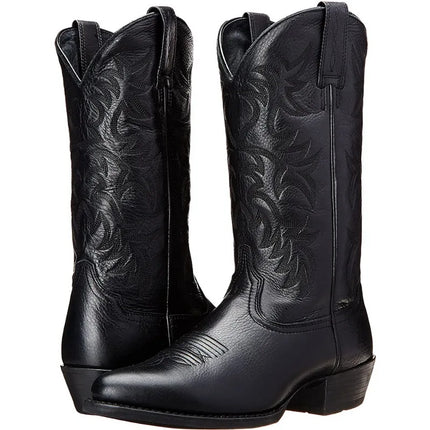 Spring Comfortable Boots Leather Chelsea Boots Knee-length Men's Boots Men Wesern Boots Casual Work Boots for Men Plus Size 46-KarWorkwear