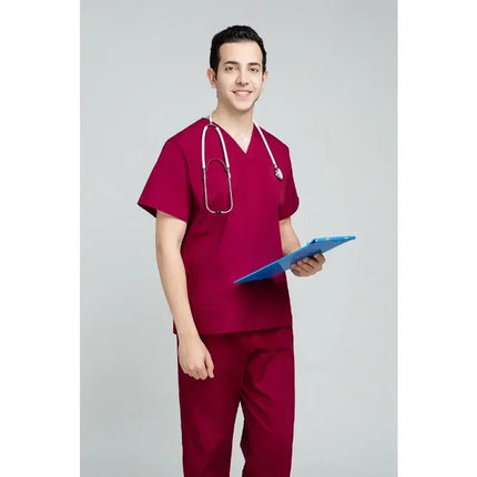 High Quality Scrubs Medical Uniforms Women Nurse Uniform Thin Breathable Medical Scrub Tops Elastic Scrubs Pants Doctor Workwear-KarWorkwear