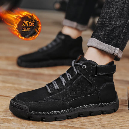 Loafers Ankle Boots Male Sneakers Sports and Leisure Casual Sneaker Leather Shoes Men's Casual Shoes Work Boots for Men Fashion-KarWorkwear