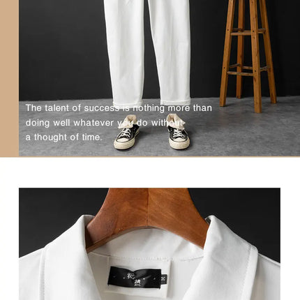 Spring Men Jumpsuits Long Sleeve Multi-pocket Beam Feet Overalls Streetwear Clothing Cargo Pants Hip Hop White Coverall Trousers