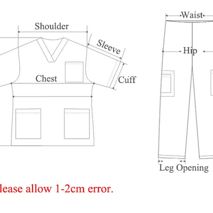 Ultra Light Scrub Set Medical Nurse Uniform for Women Men Hospital Doctor Workwear Poplin Fabric Veterinary Surgical Outfit 8020-KarWorkwear