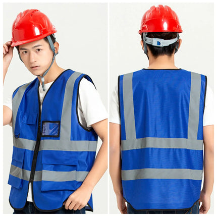 High Visibility Security Reflective Vest Multi-pocket Traffic Vest Miners Uniform Construction Workwear Outdoor Cycling Custom-KarWorkwear