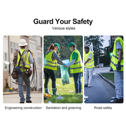 High Visibility Security Reflective Vest Multi-pocket Traffic Vest Miners Uniform Construction Workwear Outdoor Cycling Custom-KarWorkwear