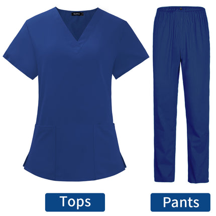 Pet Grooming Doctor Uniforms Non-sticky Hair Nurse Women Thin and Light Fabric Medical Clothes for Summer Clinical Uniform Woman-KarWorkwear