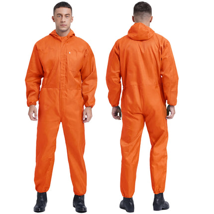 Mens Work Overalls Uniform Mechanics Workwear Lightweight Jumpsuits Long Sleeve Welding Suit Car Repair Workshop Coverall
