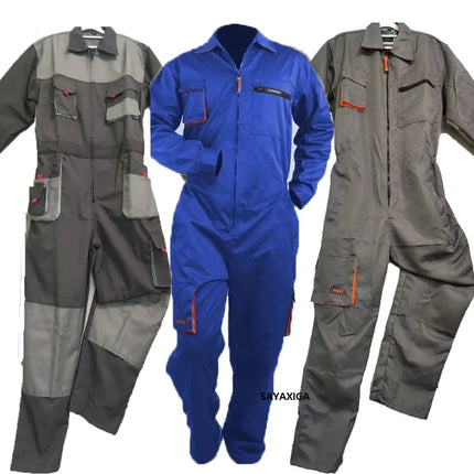 Work Clothing For Men Cargo Overalls Fly Pockets Work Jumpsuit Coveralls Workshop Uniform Hip Hop Costume Overall Hombre Trabajo