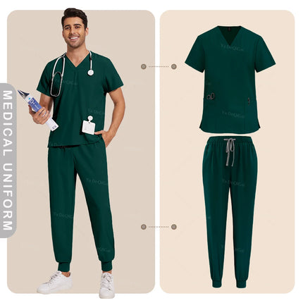 Nurse Uniforms Woman Hospital Doctor Men's Medical Sweatshirt Nursing Pants Unisex Workshop Uniforms Beauty SPA Work Clothes New-KarWorkwear