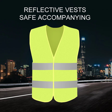 Car Reflective Strip Vest Reflective Strip Vest Car Emergency Reflective Vest Fluorescent Green Orange Safety Suit Strip Vest