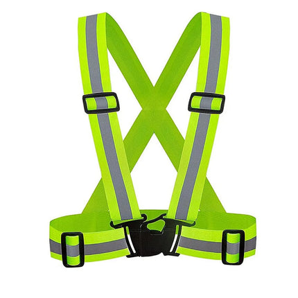 Reflective Safety Vests Lightweight Adjustable Elastic Vest Jacket Hi Vis Reflective Strips for Traffic Control Running Cycling