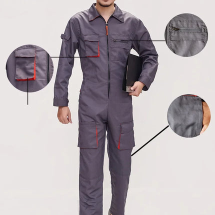 Work Overall Uniform Men Women Working Coveralls Welding Suit Car Repair Workshop Mechanic Plus Size Clothes-KarWorkwear
