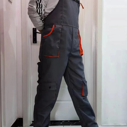 Work Overall Uniform Men Women Work Coverall Car Repairman Jumpsuit Workshop Mechanic Work Clothes Fly pockets Warehouse Rompers