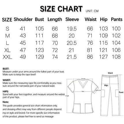 Surgical Uniforms Woman Nursing Sets Pocket Top Straight Pants Medical Nurse Uniform Scrubs Clinical Beauty Salon Hospital Suits-KarWorkwear