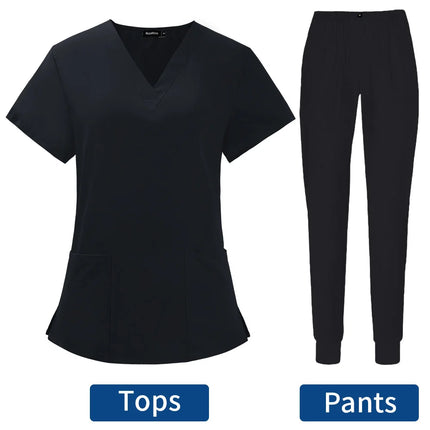 Lab Workwear Surgical Uniforms Jogging Suits Nurse Work Clothes Pet Clinic Uniforms Veterinary Work Sets High Quality Wholesale-KarWorkwear