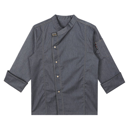 Men Women Kitchen Work Uniform Adult Unisex Chef Jacket Coat Cook Hotel Restaurant Canteen Cake Shop Cafe Shirt Staff Costume-KarWorkwear