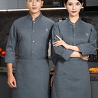 grey coat apron / 4XL