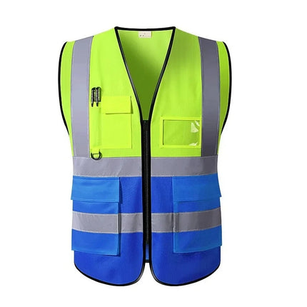 High Visibility Security Working Reflective  Vest Personalized Construction Traffic Outdoor  Cycling Wear