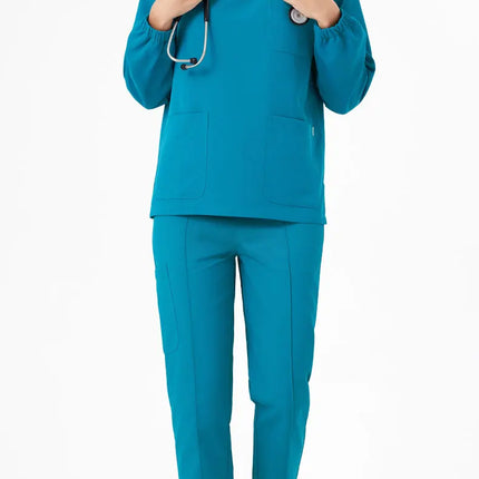 Unisex Medical Scrubs Set New Heat Preservation Thermostatic Fabric Nursing Robe Suit for Winter  Paramedic Coveralls Uniforms