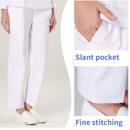 Multicolor Nurse Uniforms Bottoms 3 Pockets Work Trouser Dental Clinic Nursing Scrubs Pants Pet Grooming Women's Surgical Pants-KarWorkwear