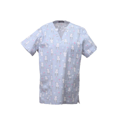 Pet Clinic Vet Work Uniforms Women Nurse Accessories Animal Printed Hospital Doctor Nursing T-Shirt Medical Scrubs Clothes Tops-KarWorkwear