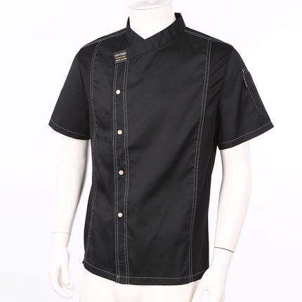 Men Women Kitchen Work Uniform Adult Unisex Chef Jacket Coat Cook Hotel Restaurant Canteen Cake Shop Cafe Shirt Staff Costume-KarWorkwear