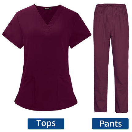 Pet Grooming Doctor Uniforms Non-sticky Hair Nurse Women Thin and Light Fabric Medical Clothes for Summer Clinical Uniform Woman-KarWorkwear