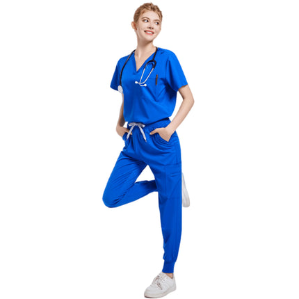 Handwashing Clothe Split Suit Short Sleeved Hand Brushing Pet Dentist Nurse Work Clothes Men Medical Care Clothes Nurse Uniform-KarWorkwear