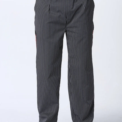 Chef Workwear Cook Pants Breathable Cargo Pantss Canteen Clothes  Catering Kitchen Work Loose Trousers Waist flanked by Elastic
