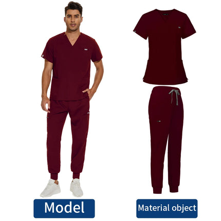 Scrubs Surgical Uniform Doctor Nurse Nursing Uniforms Men Women Medical Workwear Spa Dentist Medical Set Lab Clinic Scrub Suit-KarWorkwear