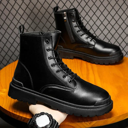 Military Men's Boots to Work Outdoor Shoes for Man Free Shipping Sneakers Winter Men's Chelsea Boot Safti Shose Mens Work Safety