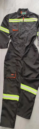 Work Overalls Men's Working Coverall Welding Suit Car Repairman Uniforms Workshop Mechanical Jumpsuit Hi Vis Safe Work Clothing-KarWorkwear
