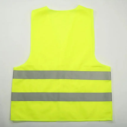Car Reflective Clothing for Safety Traffic Safety Vest Yellow Visibility High Visibility Outdoor For Running Cycling Sports Vest
